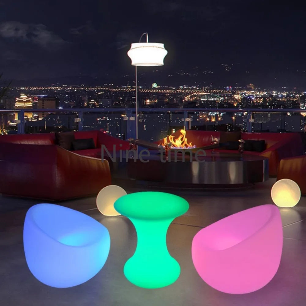 Bright Bar Patio Decor Led Tables Outdoor