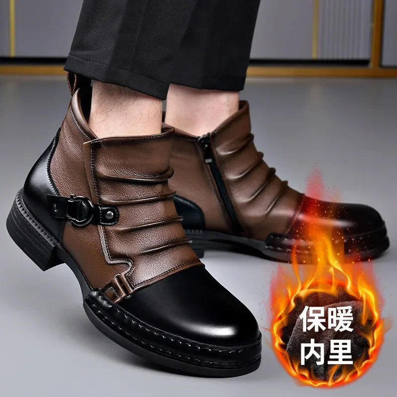 Fashion Casual Zipper Motorcycle Boots New Design