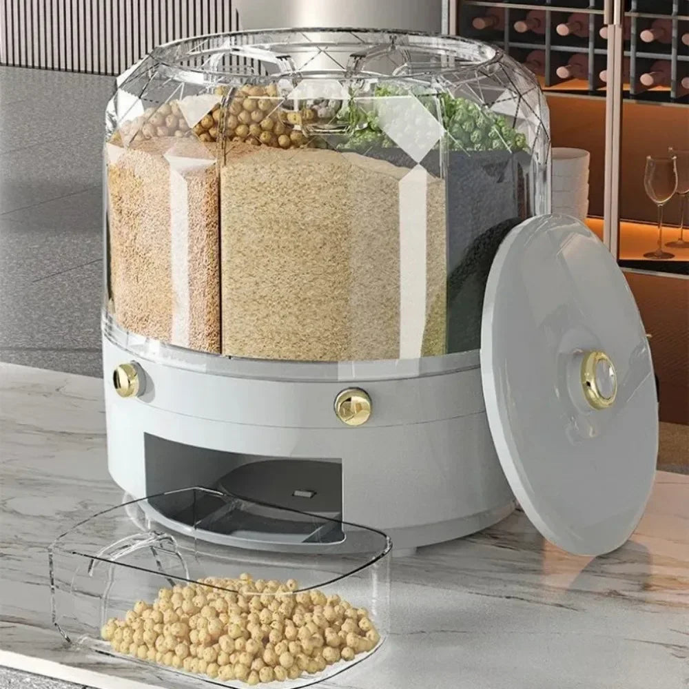 Kitchen Storage Box 360 Degree Rotating Dispenser