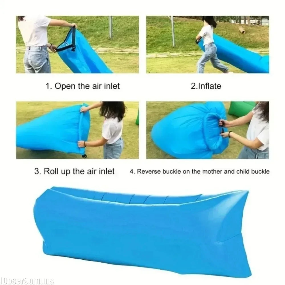 Outdoor Air Lazy Inflatable Sofa Bag Portable