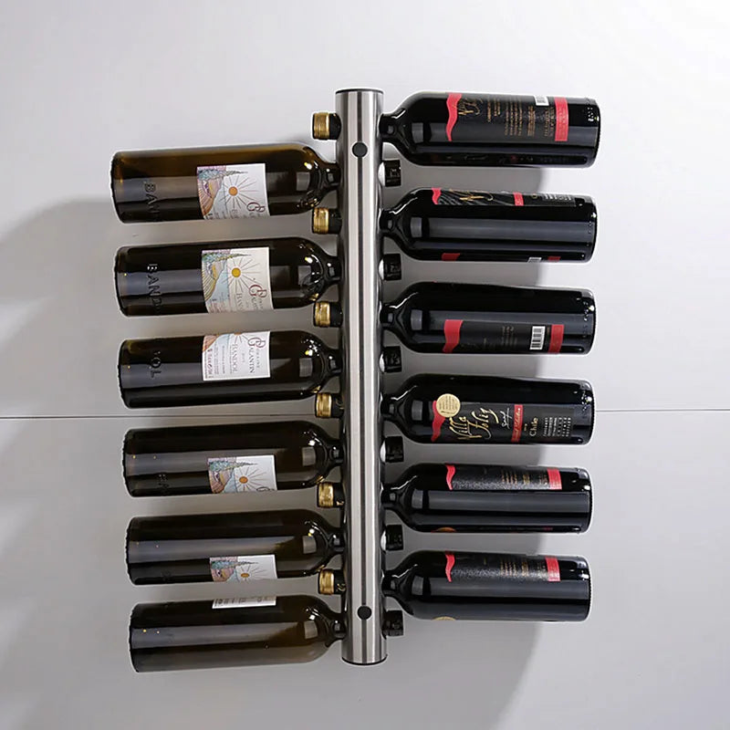 Creative Design Stainless Steel Wine Rack Wall Mounted