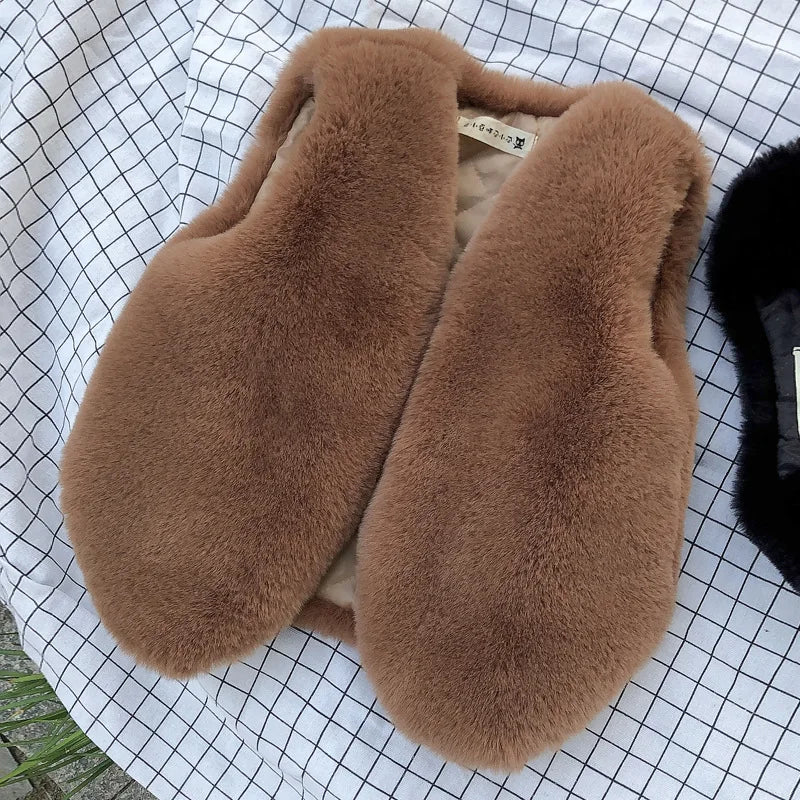 Faux Fur Vest Outerwear