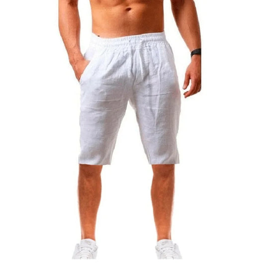 Men's Cotton Linen Shorts Breathable S-3XL