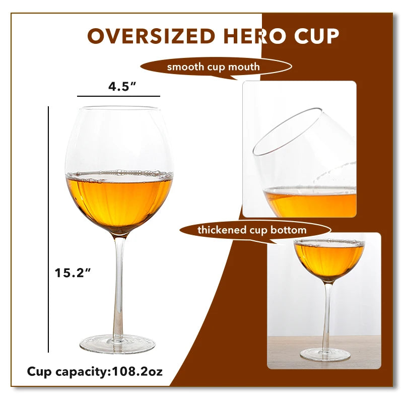 3000ML Extra Large Beer, Wine Glass