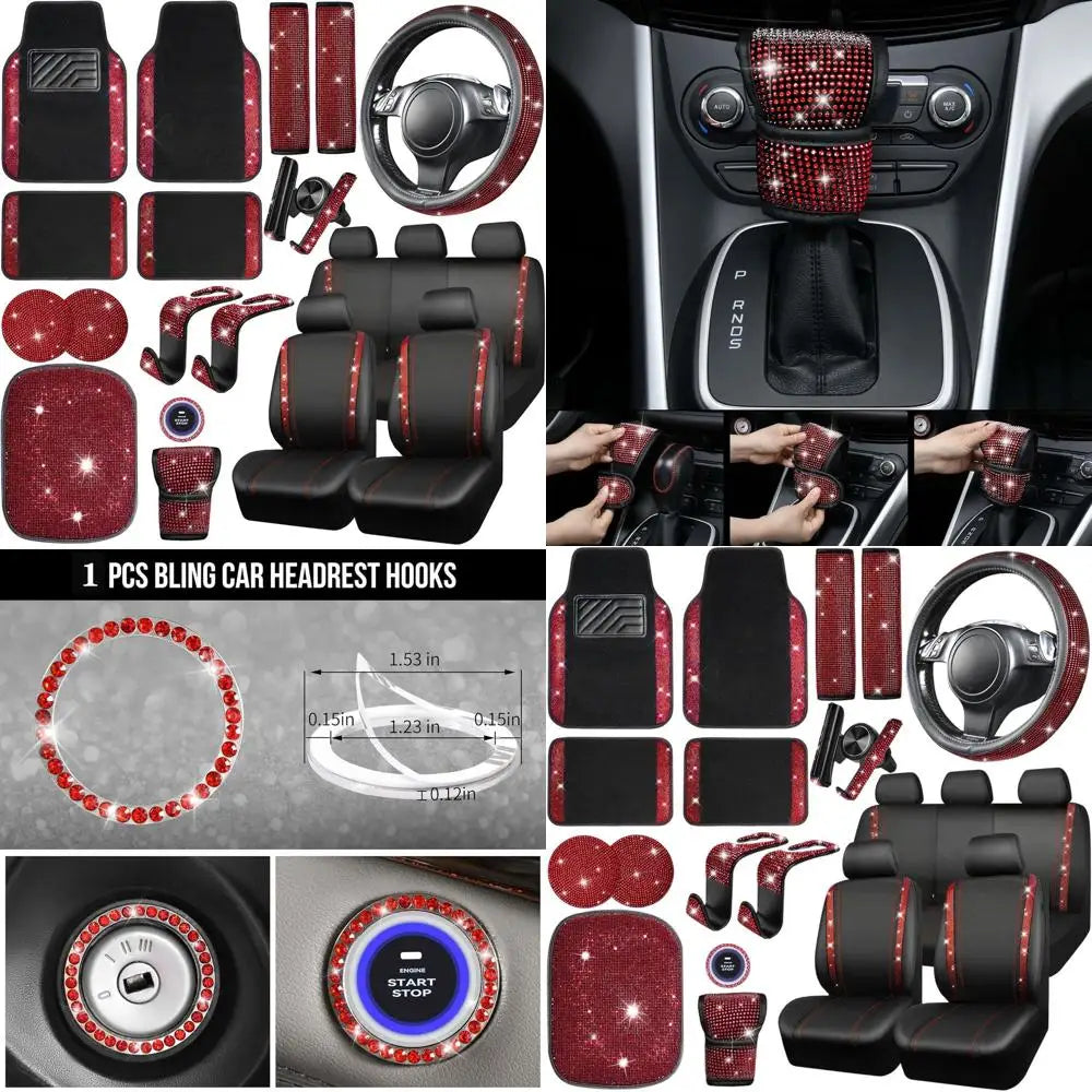 Glamorous Women's Car Accessory Set