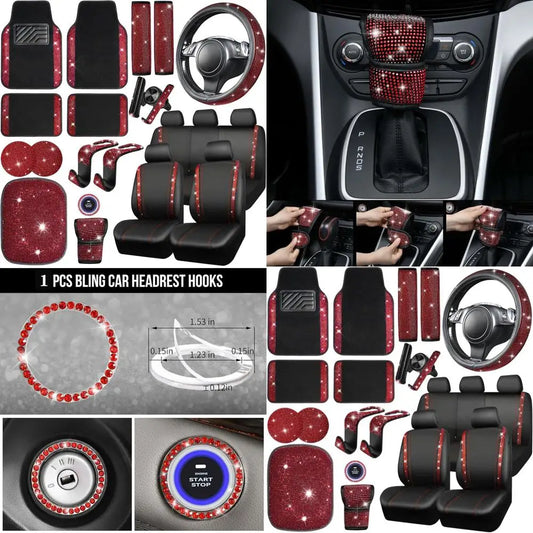 Glamorous Women's Car Accessory Set