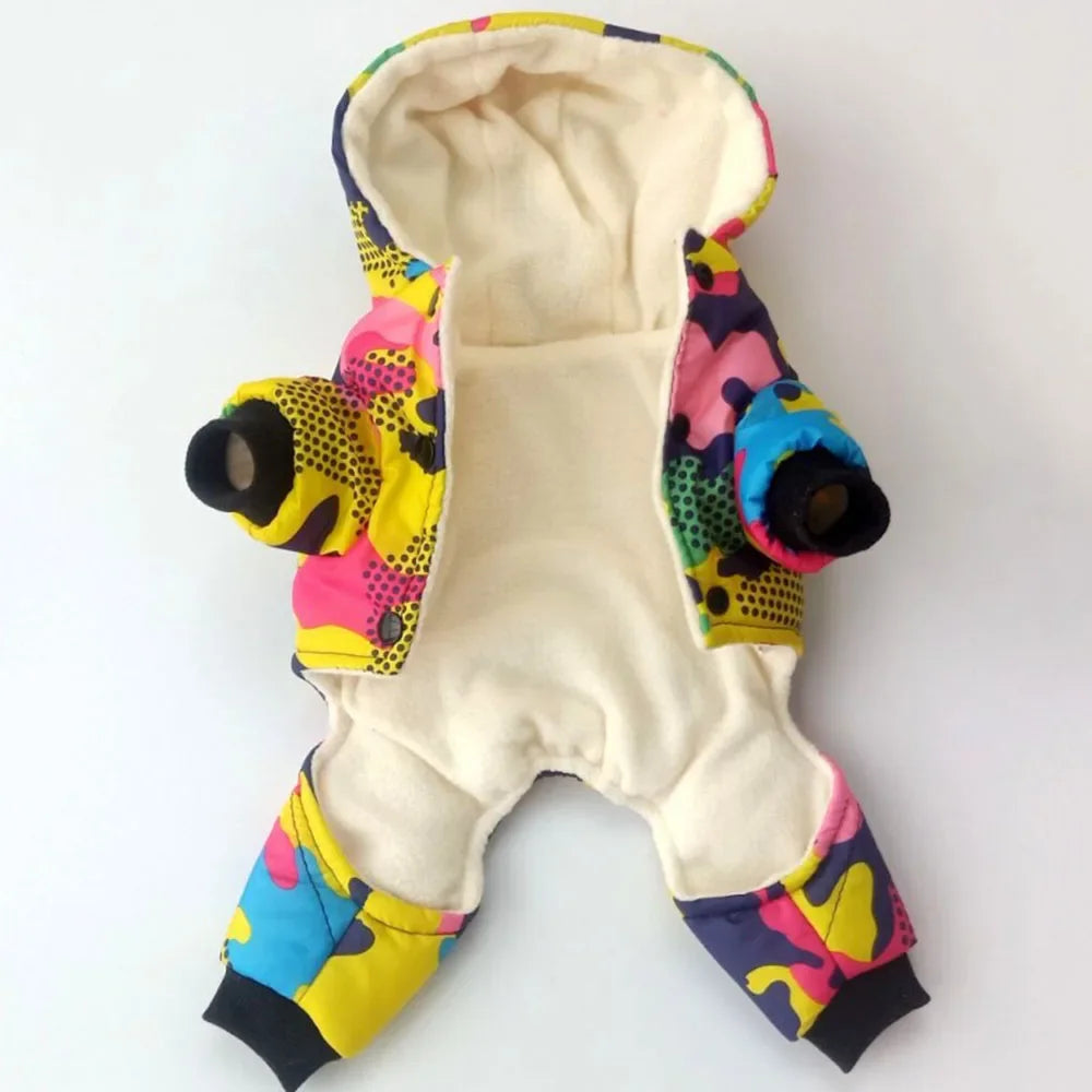 Waterproof Windproof Warm Full Body Coat for Small Dogs