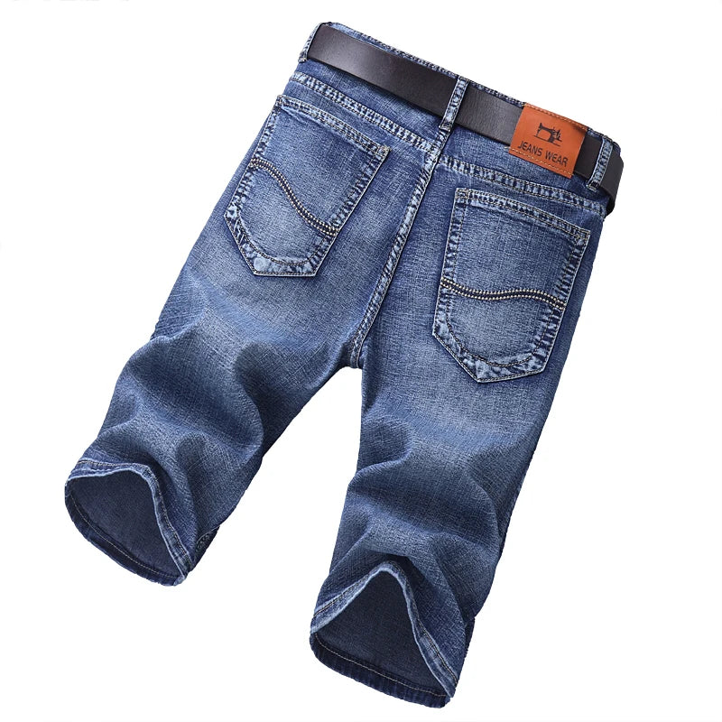 Stretch Black Blue Fashion Design Men's Shorts