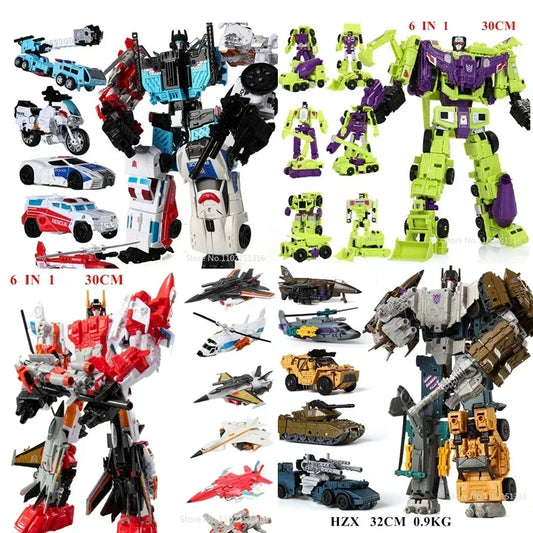 Transformer Robot Toys HZX Defensor Bruticus Superion Devastator