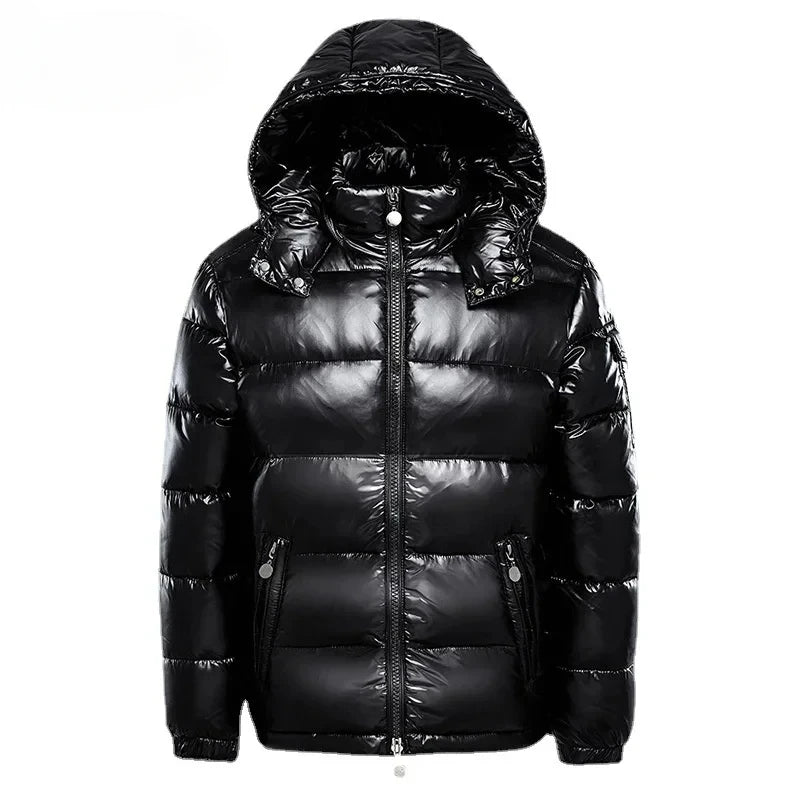 Men Winter Down Jacket Fashion Warm Hooded