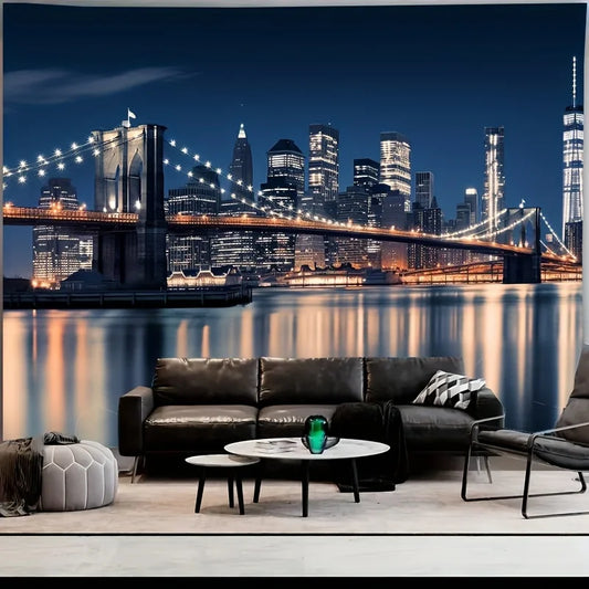 "Modern Cityscape Tapestry Living Room & Bedroom Decor"