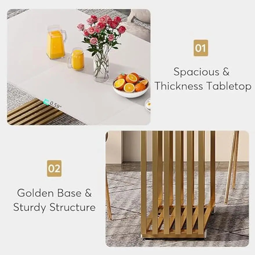 70.8 Inches Modern Dining Table for 6-8