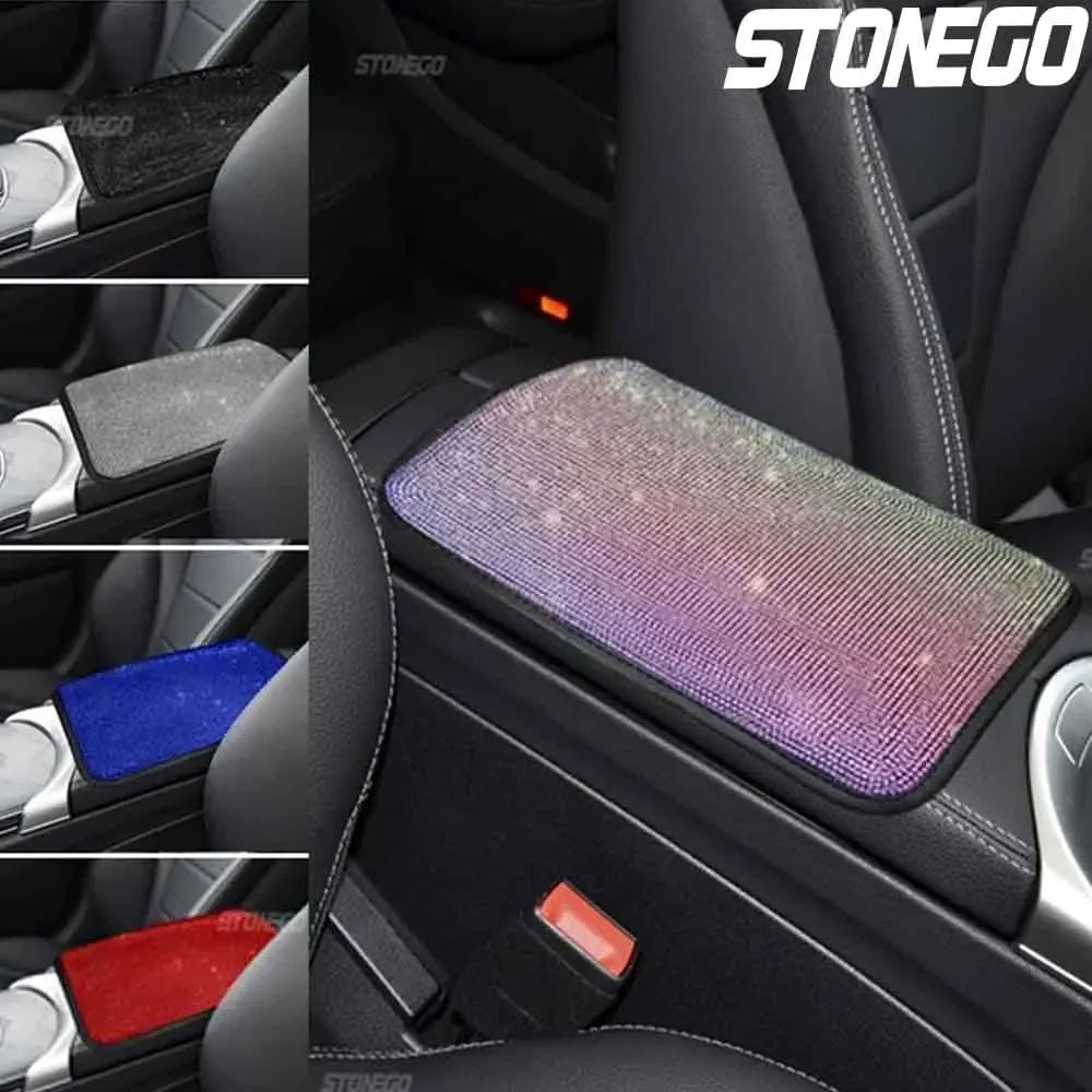 Diamond-Accented Car Interior Armrest Pad
