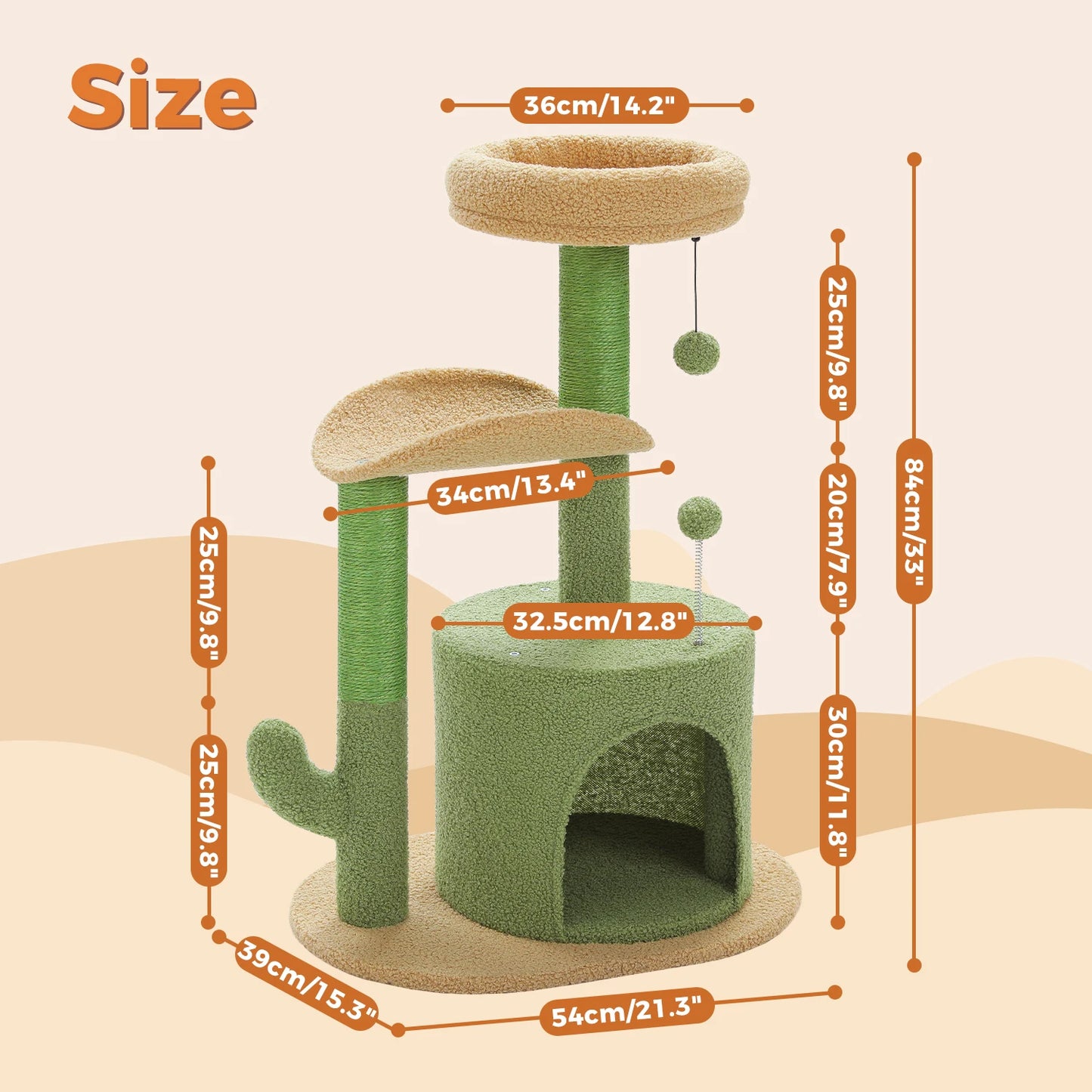 Flower Cat Tree for Indoor Cats