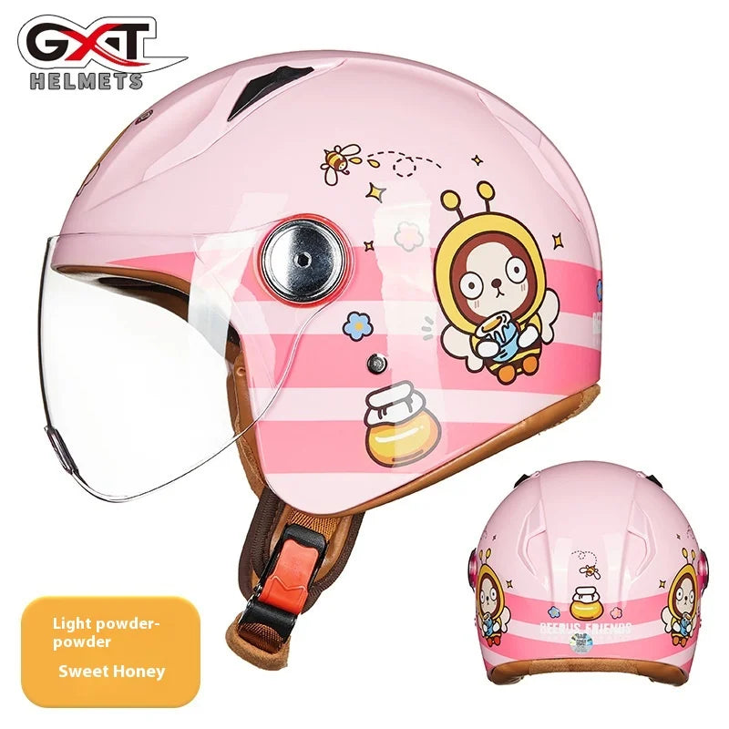 Child Cute Cartoon Motorcycle Helmet