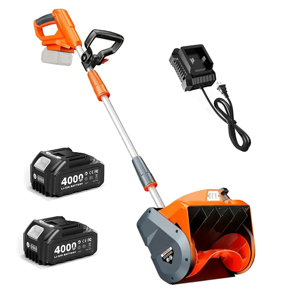 Cordless Snow Blower w/LED Light 23 Ft Thrower Distance