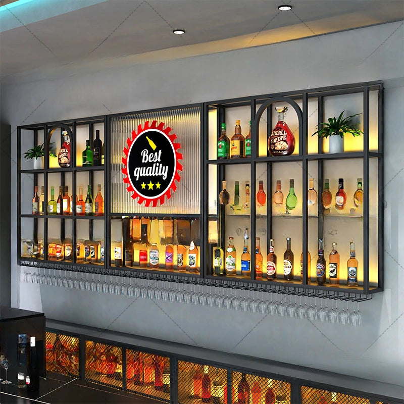 Wall Cube Wine Rack Display