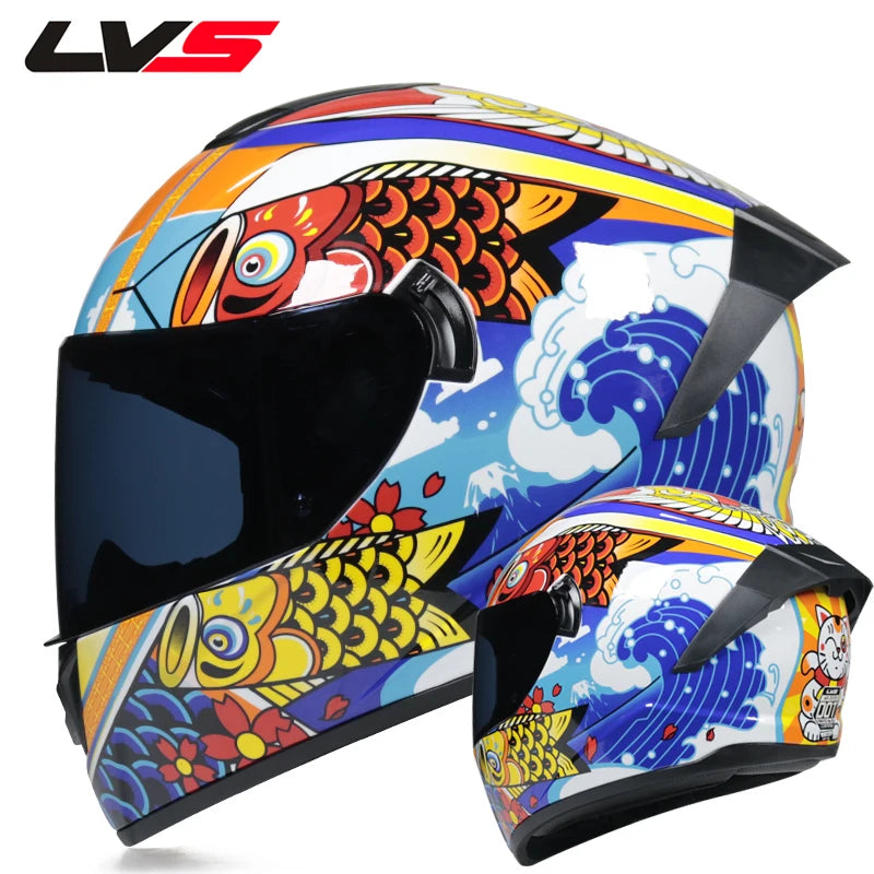 Full Face Double Visor Racing Helmet