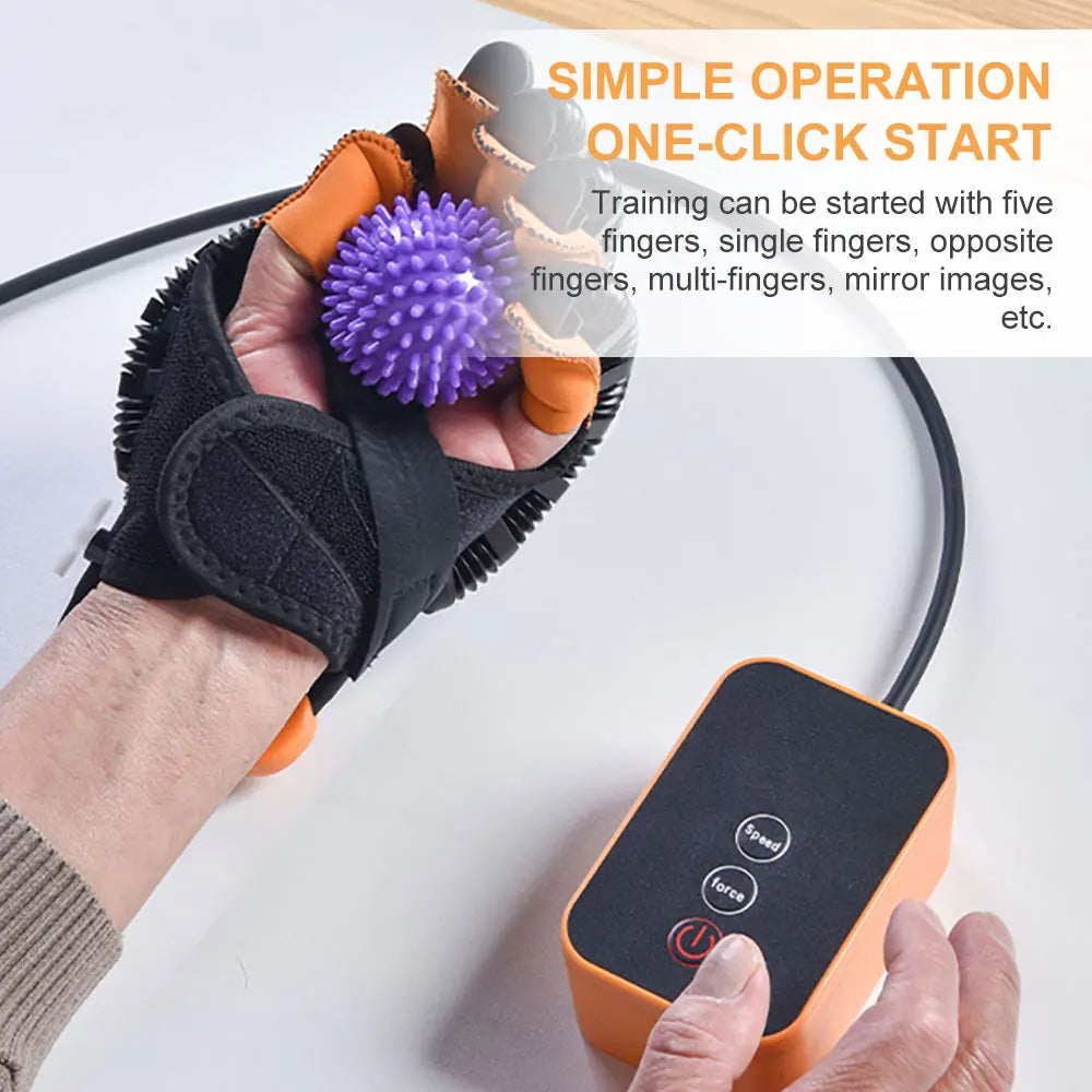 Portable Rehabilitation Robot Gloves Finger Hand Exerciser