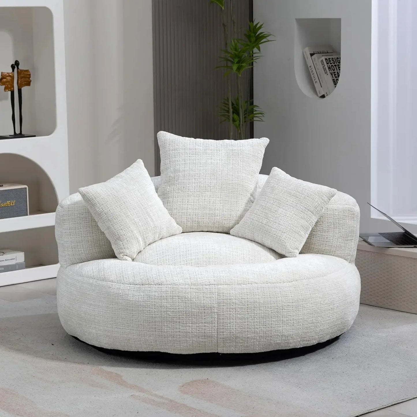 Bean Bag Chair Upholstery Lazy Lounger for Living Room