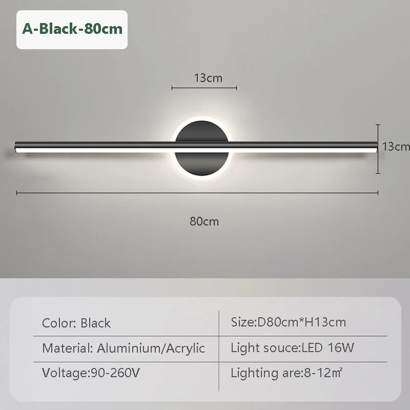 Modern LED Wall Lamp Mirror Front Light