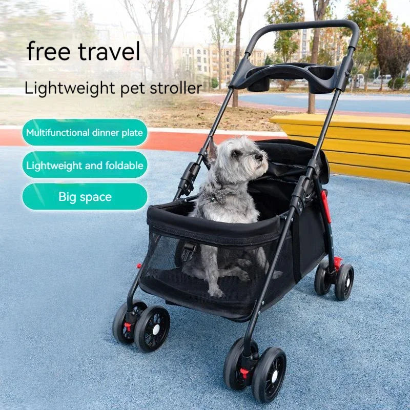 Pet Stroller Lightweight Folding Walker