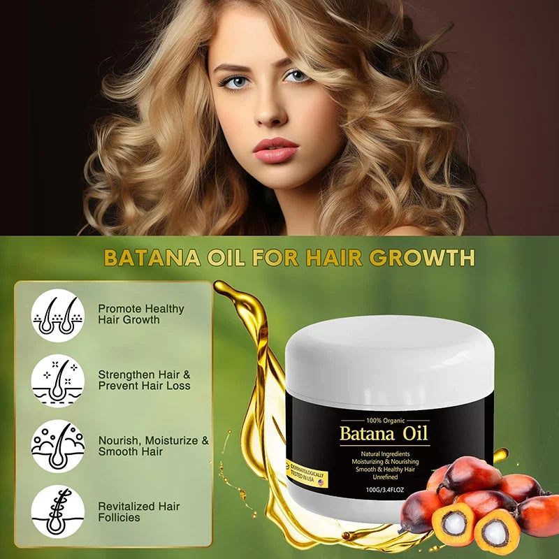 100% Raw Batana Oil for Hair Growth Organic