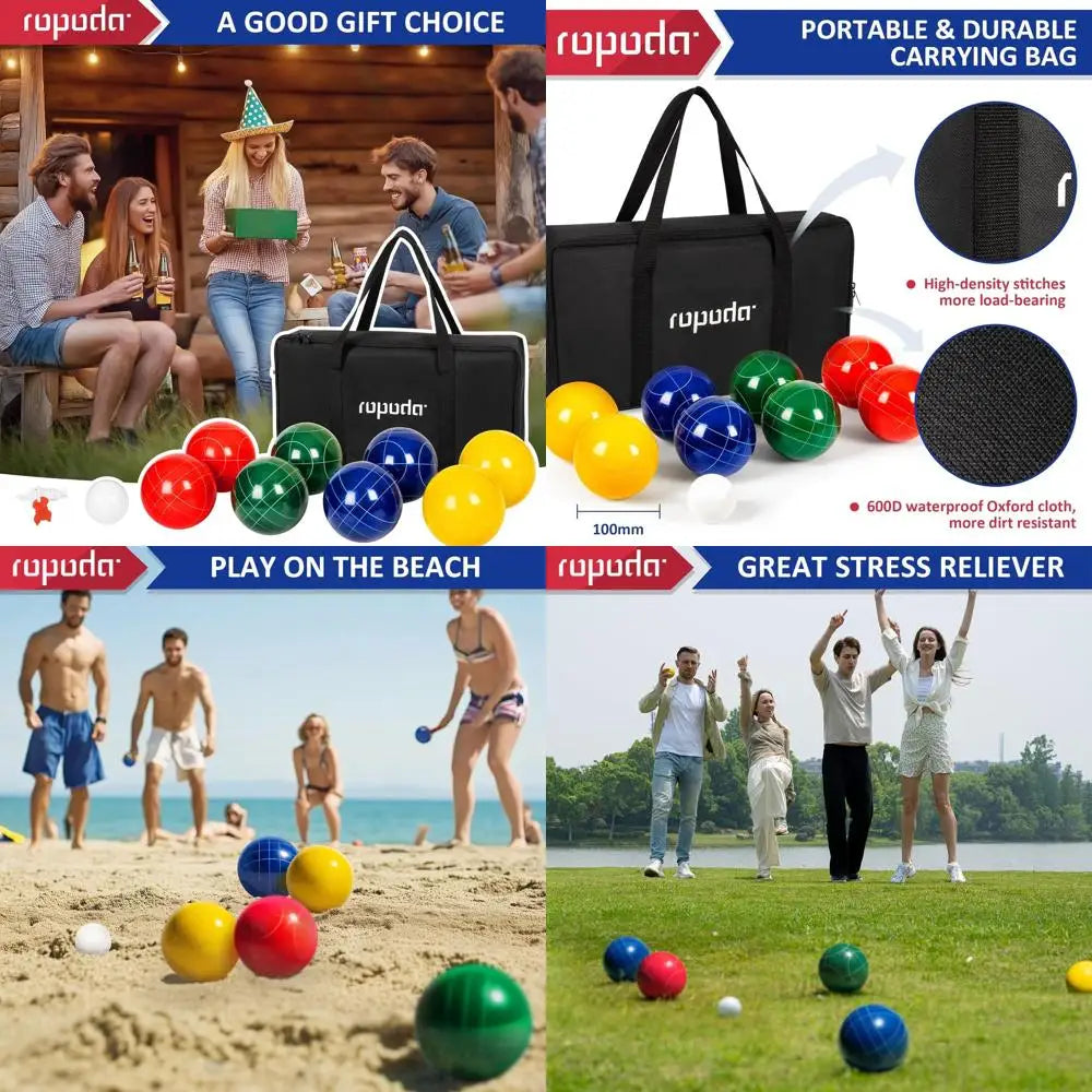 100mm Bocce Ball Set Regulation Size and Weight