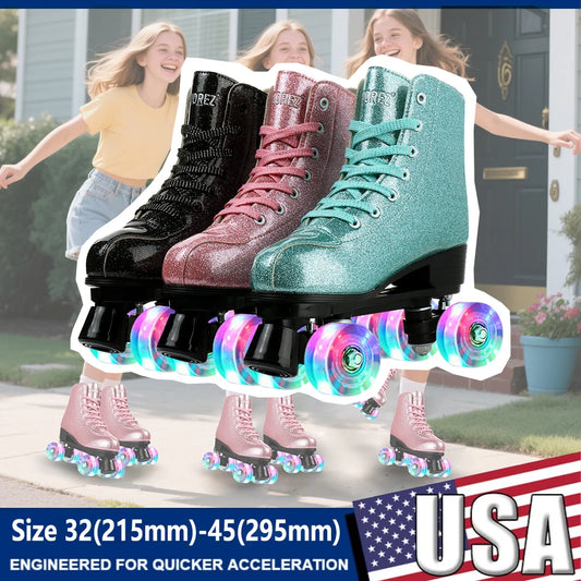 Beginner Outdoor Flashing Skate Shoes