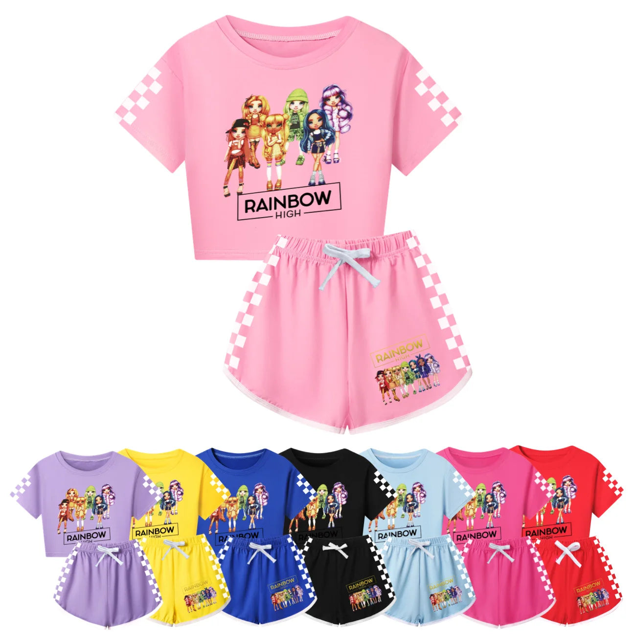 Rainbow High Clothing T shirt + Shorts 2-Piece Set