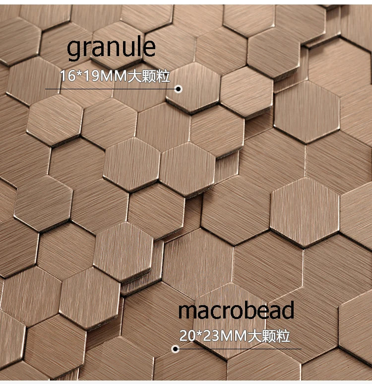 Luxury Metal Peel and Stick Waterproof 3d Wall Panel