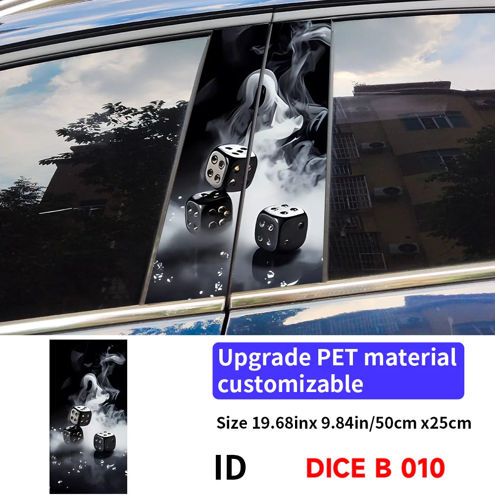 Dice B Pillar Waterproof Decorative Decals