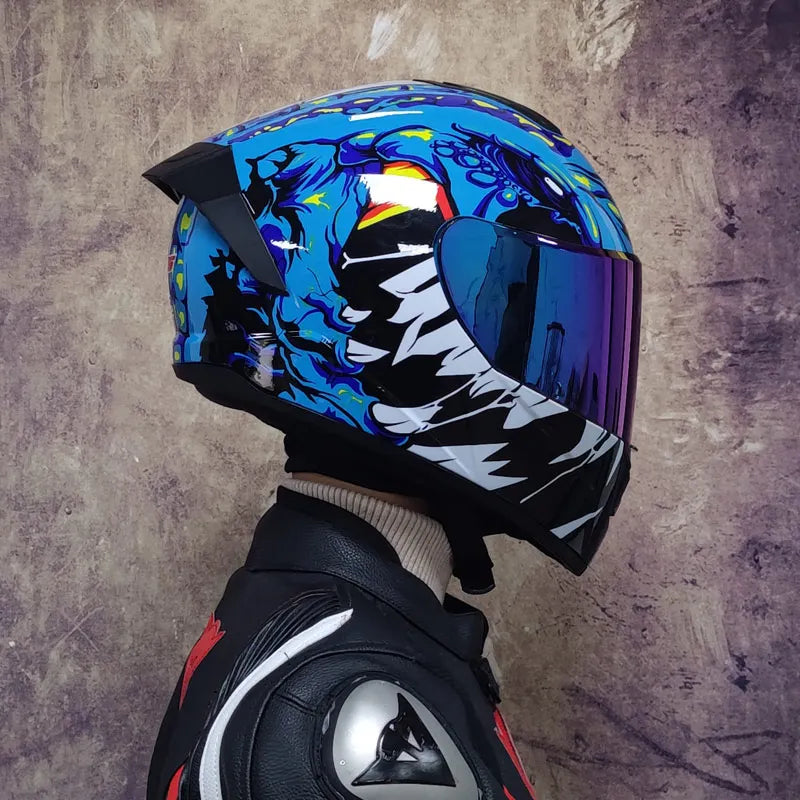 Full Face Double Visor Racing Helmet