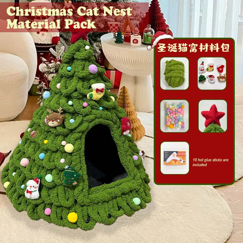 Christmas Tree Bed DIY Yarn Tools Package Homemade