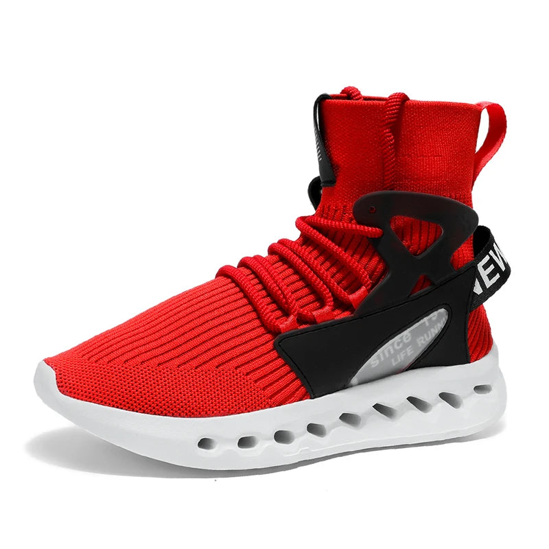 Running Shoes Men Thick Bottom Cushioning Mesh Breathable