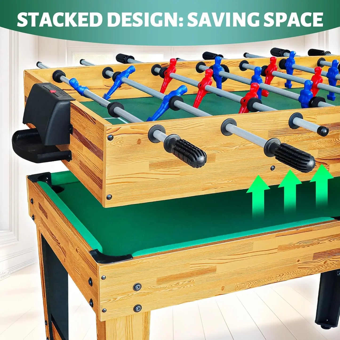 8-In-1 Combo Game Table Set For Home