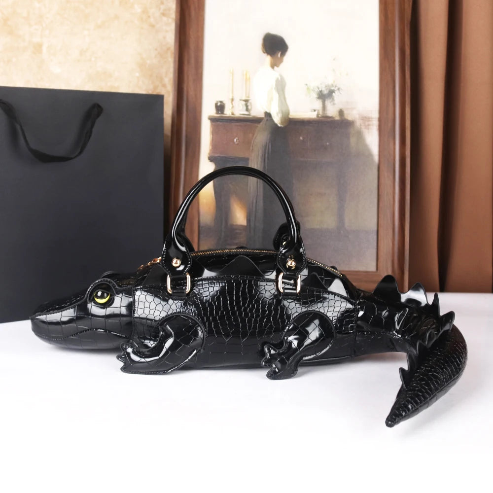 Creative Three-Dimensional Crocodile Bag