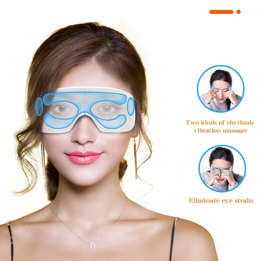 Electric Smart Eye Massager Hot Compress Relieves Eye Fatigue Dark Circles