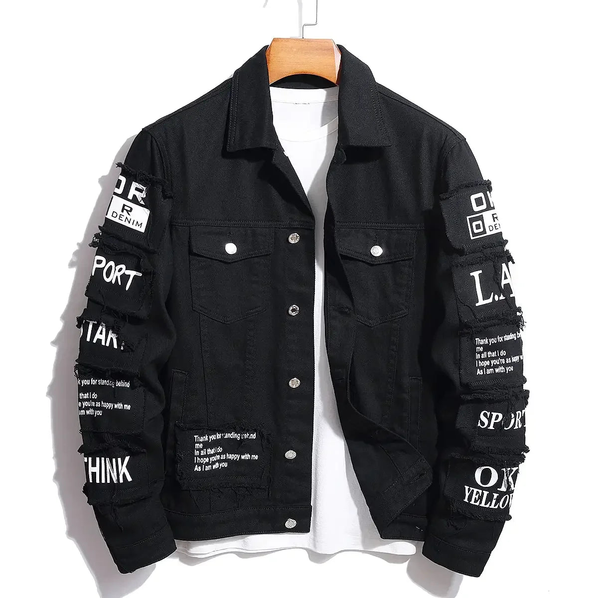 Denim Cotton Stretch Trucker Jacket for Men