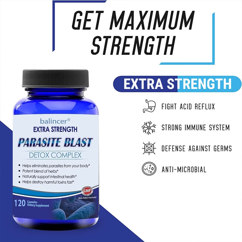 Parasite Cleanse Gut Detox Removes Parasites Helps with Immune Health