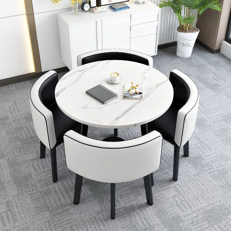 Dining Table and Chair combo Set 4 Chairs Extendable