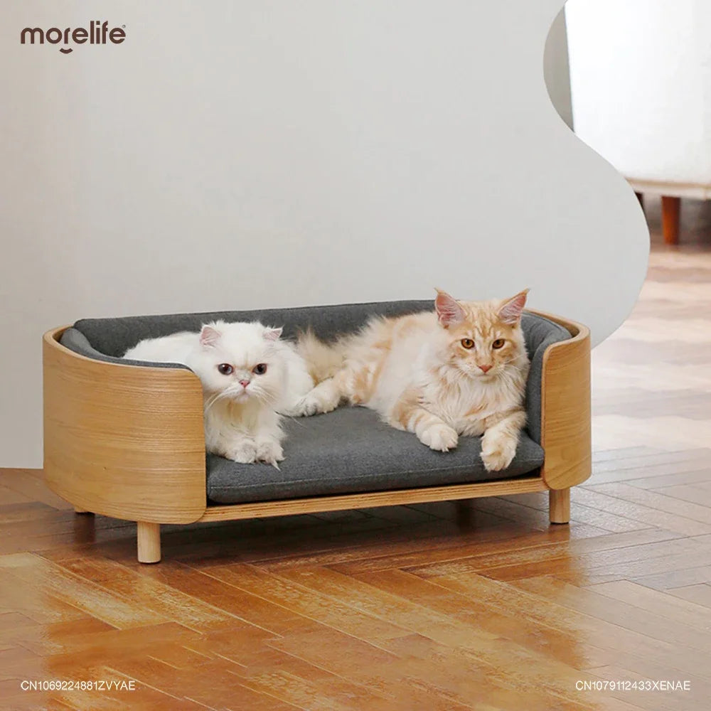 Wood Tree Hole Cat Beds Tea Table