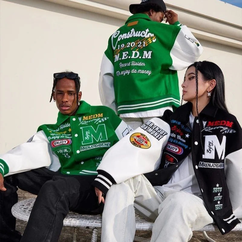 Hip Hop Embroidered Jacket
