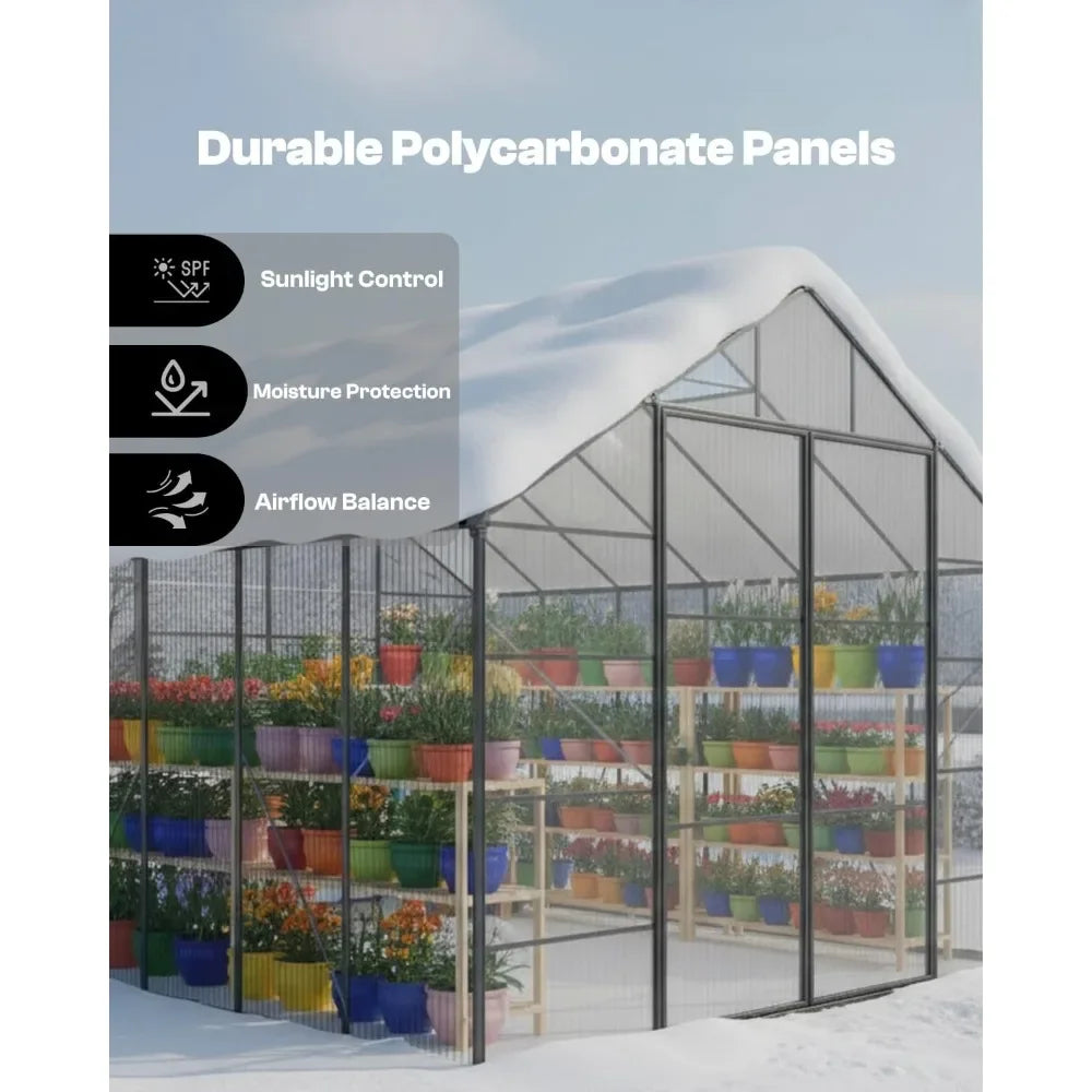 Heavy Duty Outdoor Greenhouse for Backyard & Garden Use