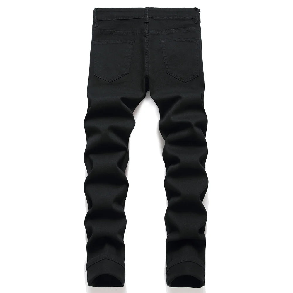 Men Black Stretch Fit Jeans