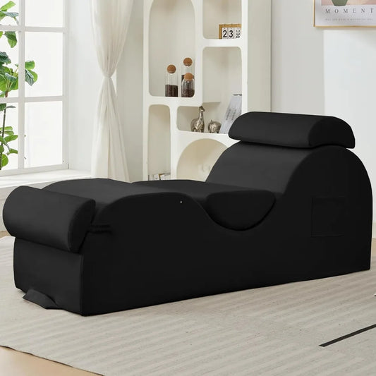 Chaise Lounge Chair with Side Pockets