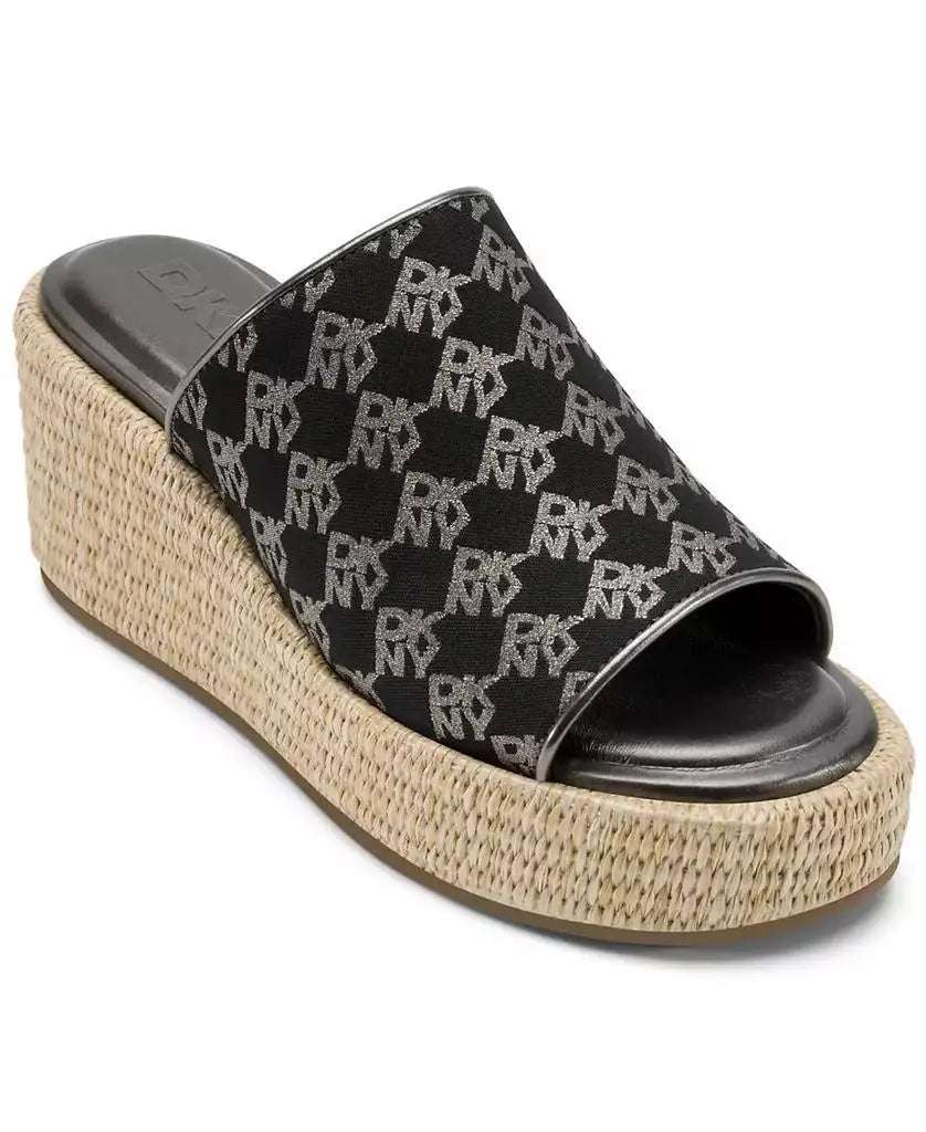 DKNY Women's Conrad Slip-On Wedge Sandals