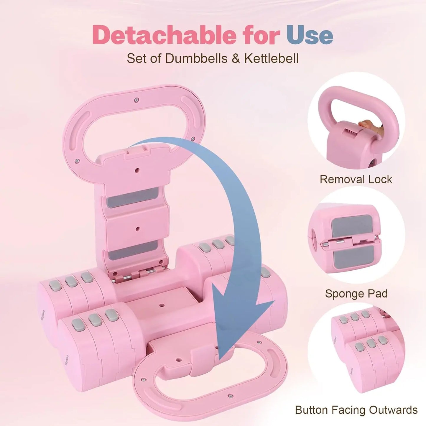 4-in-1 Weight Dumbbell set for Women