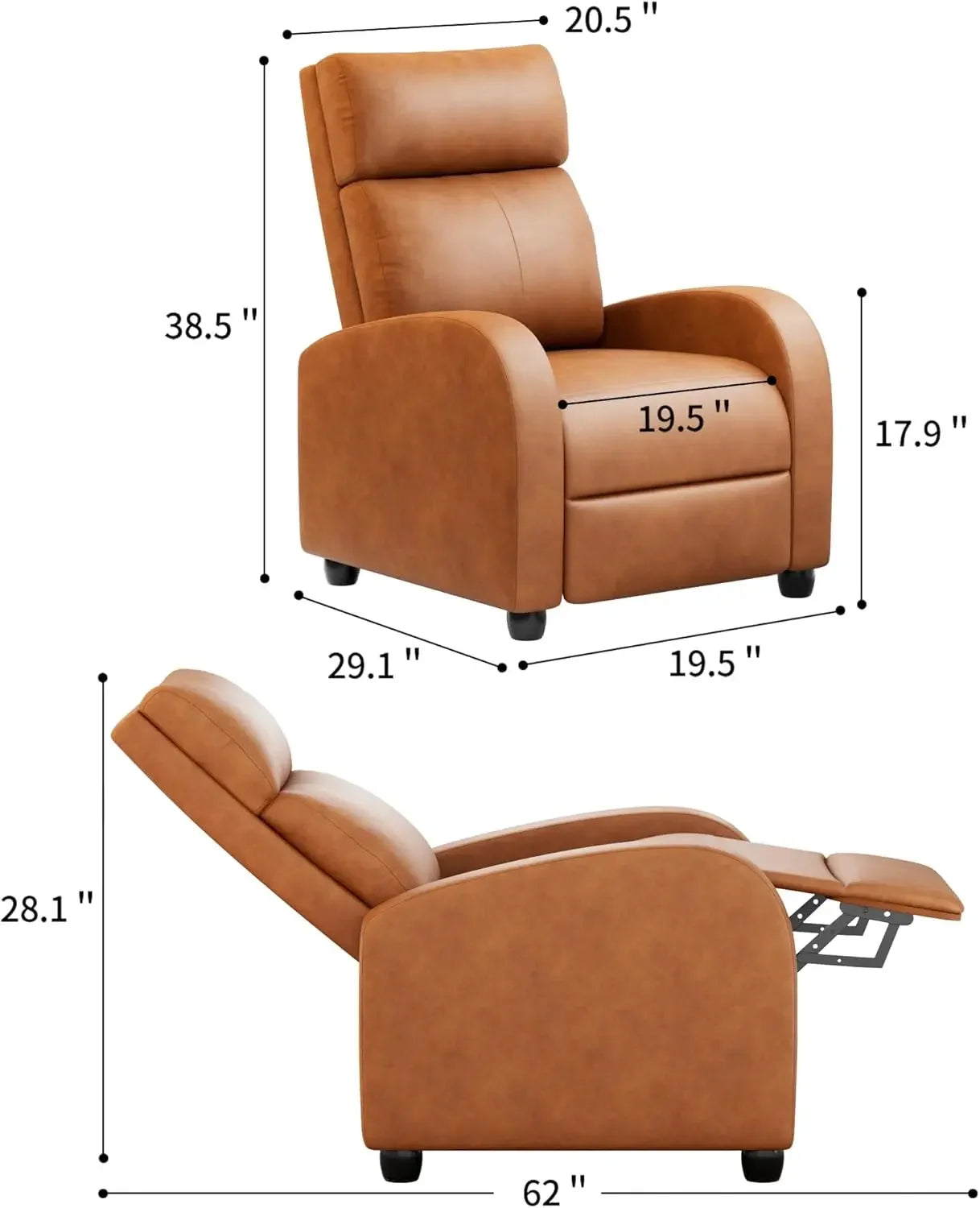 Adjustable Home Theater Single Recliner