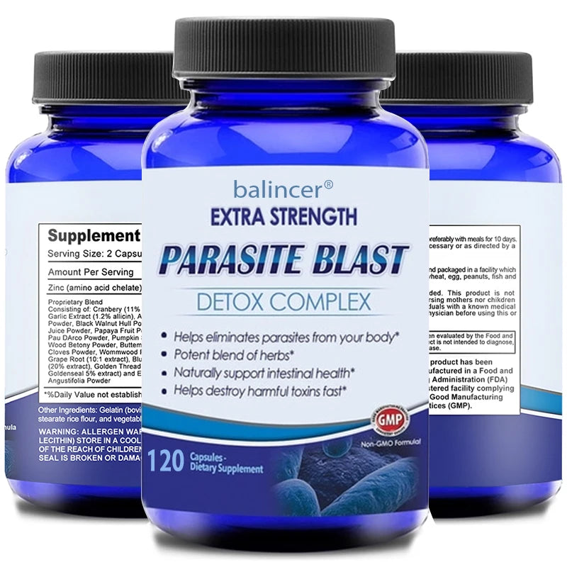 Parasite Cleanse Gut Detox Removes Parasites Helps with Immune Health